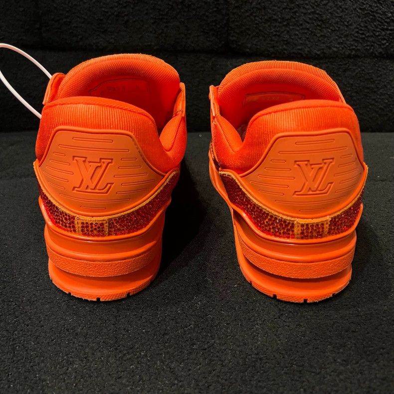 Louis Vuitton Louis Vuitton Trainer Orange Full Drill Board Shoes Size US 10 / EU 43 - 5 Thumbnail