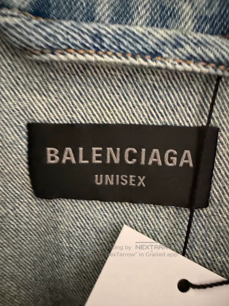 Balenciaga Balenciaga Full Print Letter Denim Jacket Size US S / EU 44-46 / 1 - 3 Thumbnail