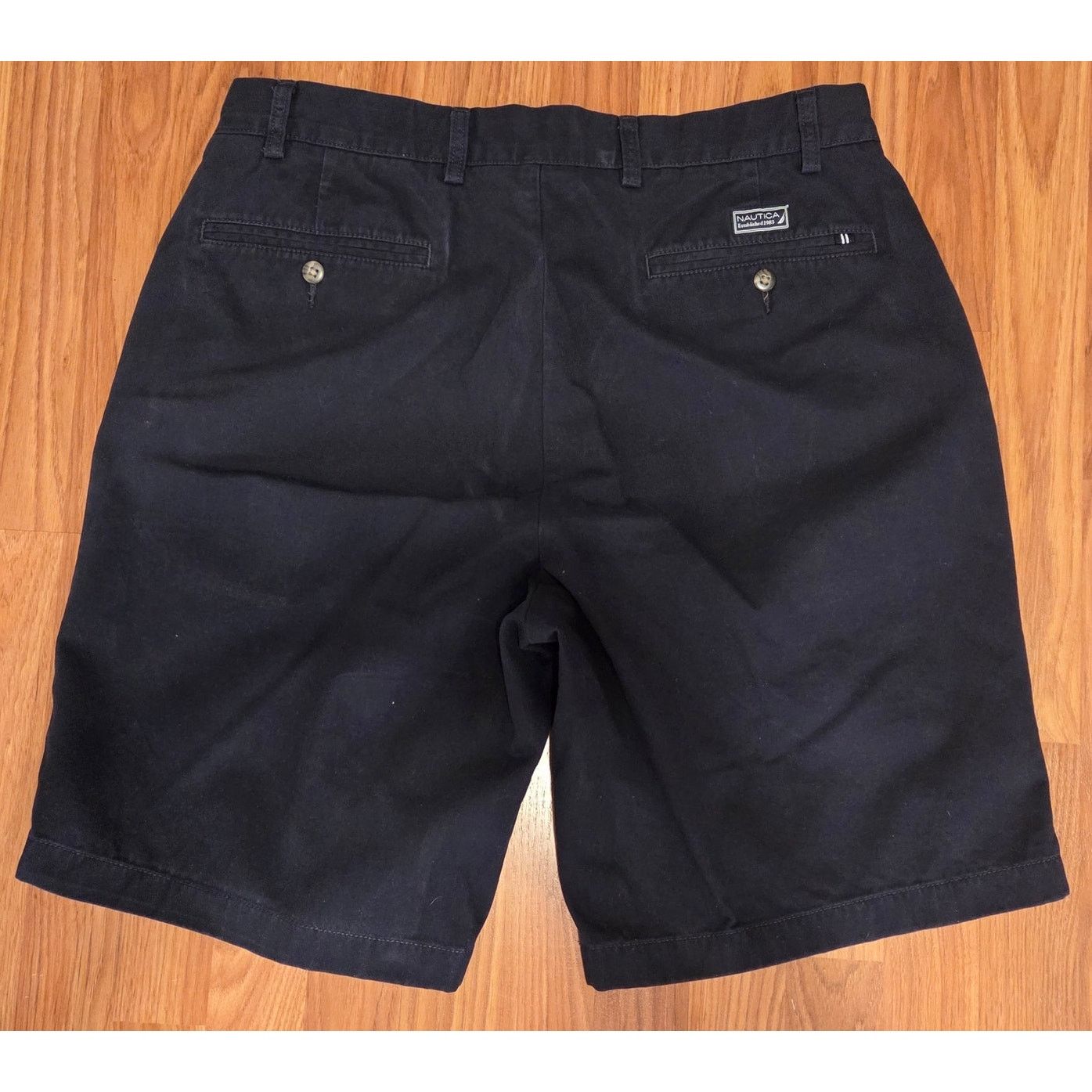 Nautica Nautica Men's Navy Blue Bermuda Shorts - Size 38 Size US 38 / EU 54 - 2 Thumbnail