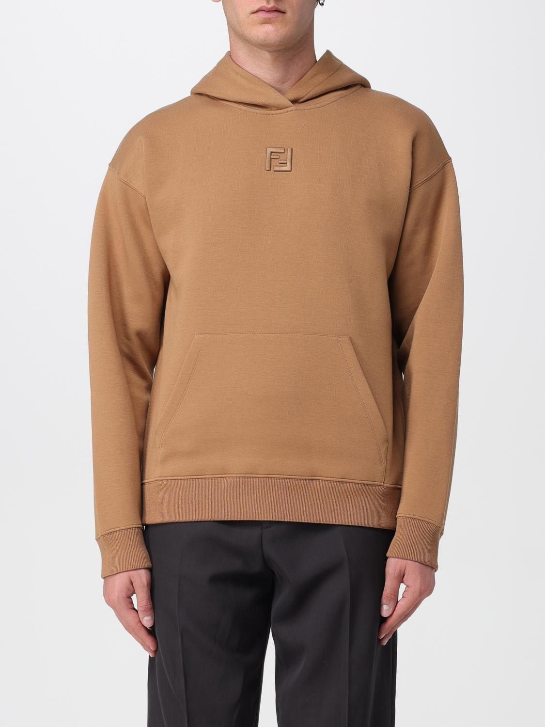 Fendi Sweatshirt Men Camel