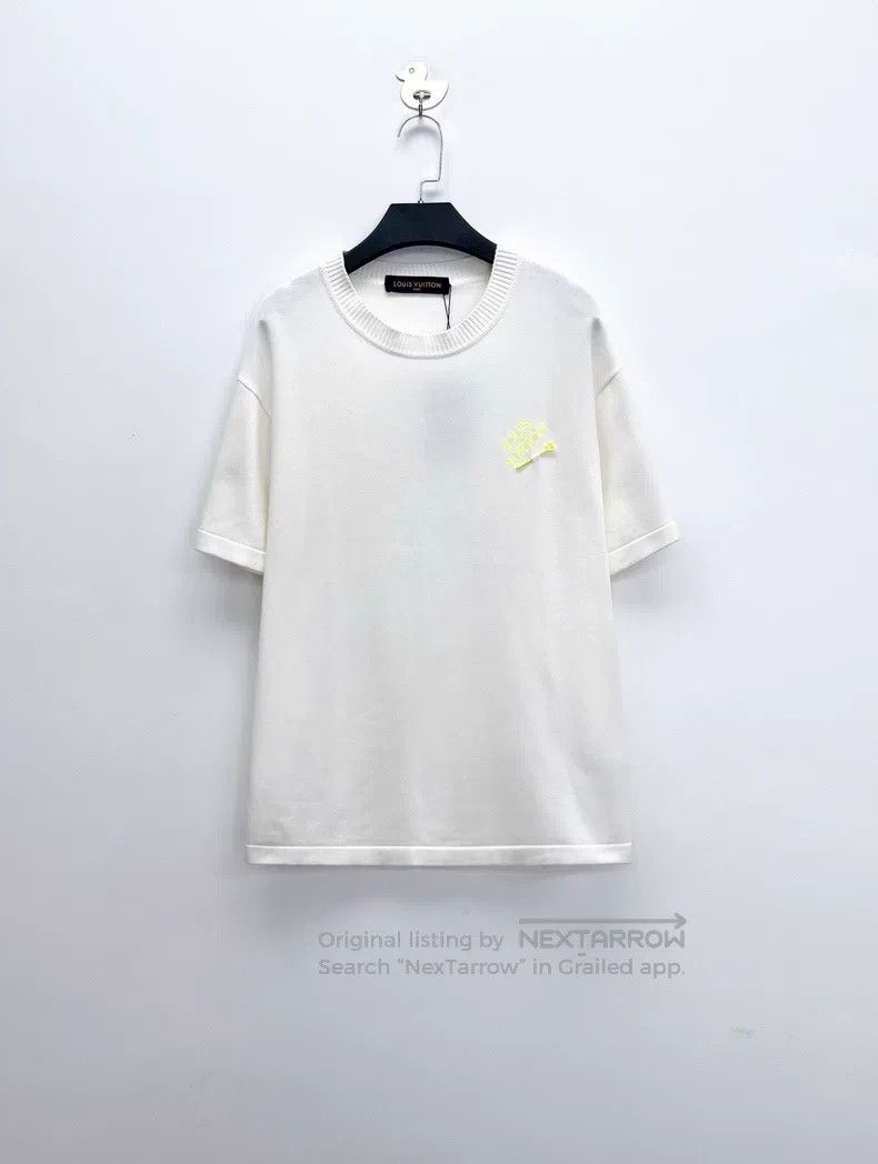 Louis Vuitton Louis Vuitton White fluorescent yellow pin embroidered mon Size US XS / EU 42 / 0 - 1 Thumbnail