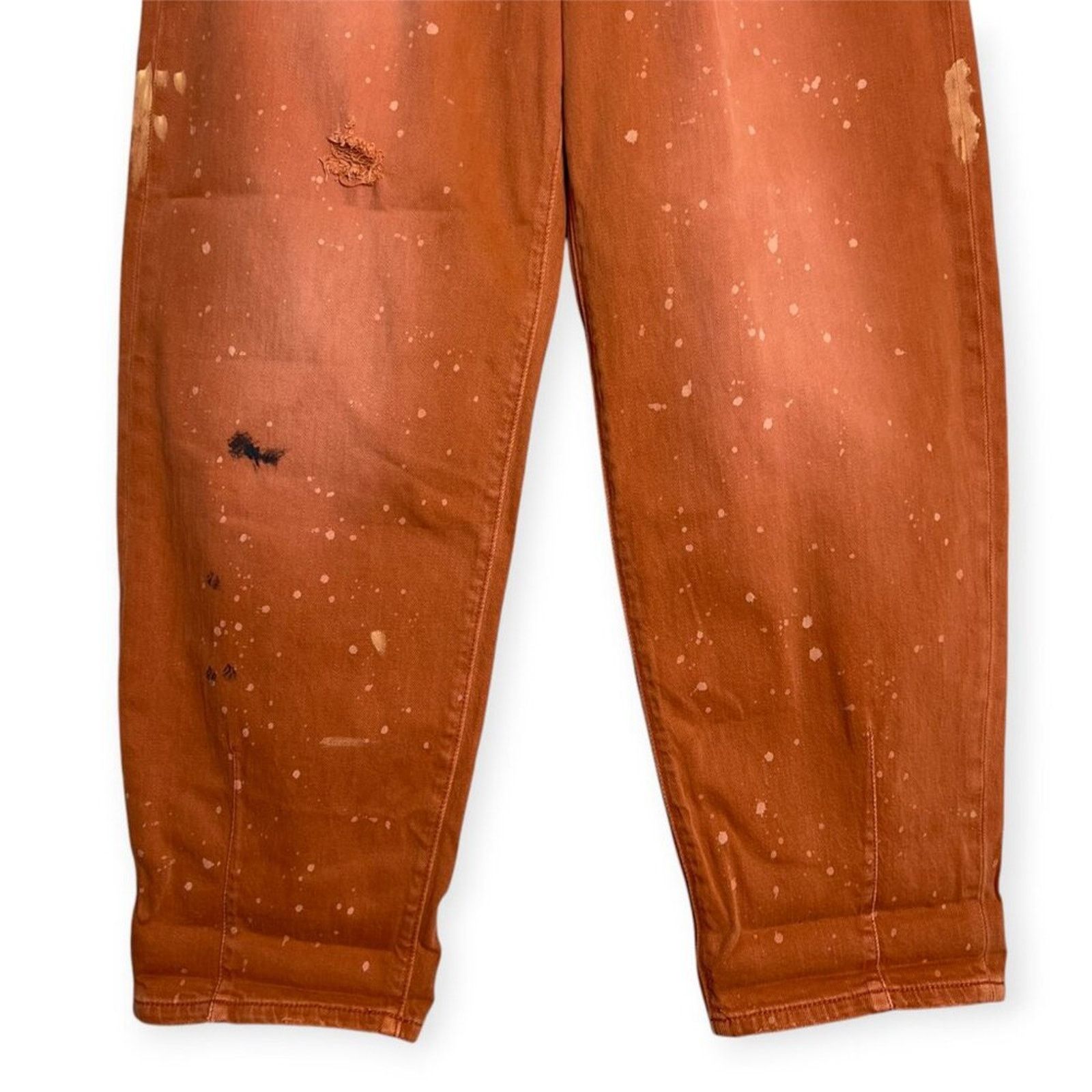Anthropologie Pilcro The Breaker Orange High Rise Pants 25 NWT Size 25" / US 0 / IT 36 - 9 Thumbnail