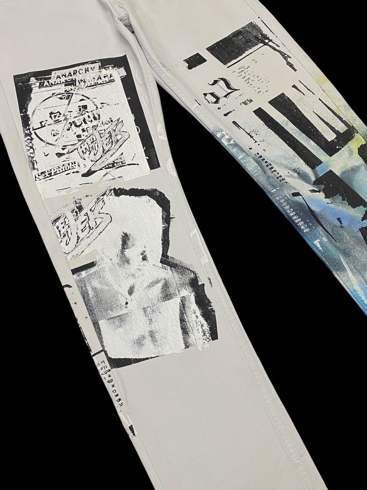 Japanese Brand × Levi's Levi’s X Cote Mer Printed “Sex Pistol” Anarchy In The Japan Size US 30 / EU 46 - 10 Thumbnail