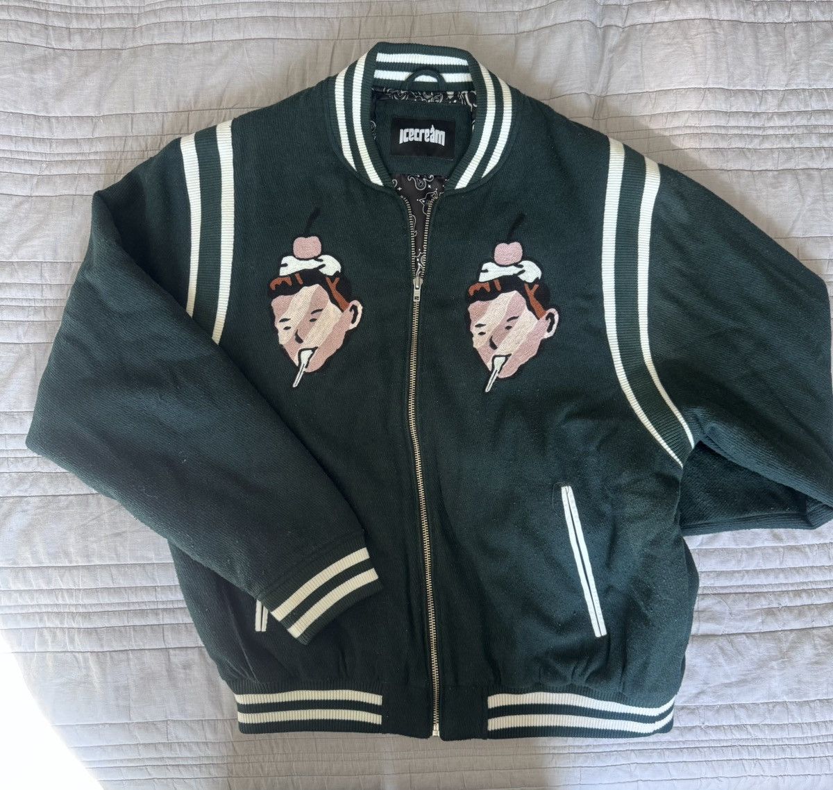 Icecream ICECREAM Men’s Varsity Jacket Size US XXL / EU 58 / 5 - 1 Thumbnail