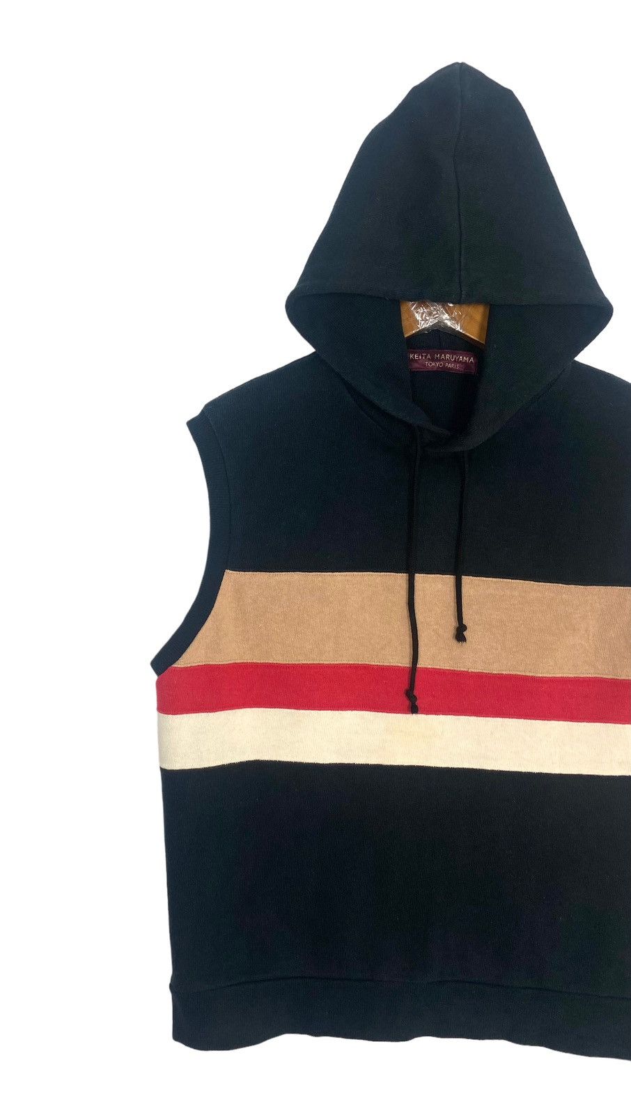 KEITAMARUYAMA Keita Maruyama Tokyo Paris Color Block Sleeveless Hoodie Size US S / EU 44-46 / 1 - 2 Thumbnail