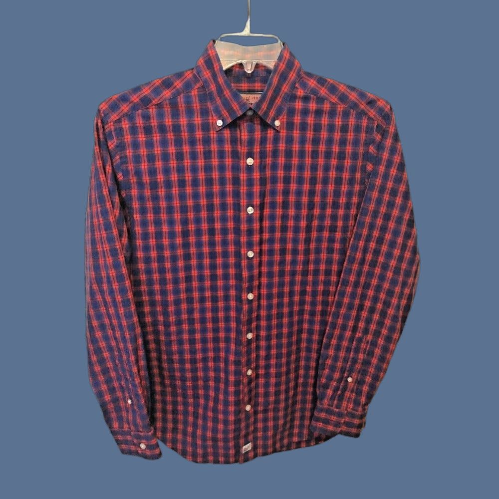 Vineyard Vines Vineyard Vines Slim Fit Murray Button Down Shirt Cotton Plaid M Red Men Shirt Size US M / EU 48-50 / 2 - 1 Thumbnail