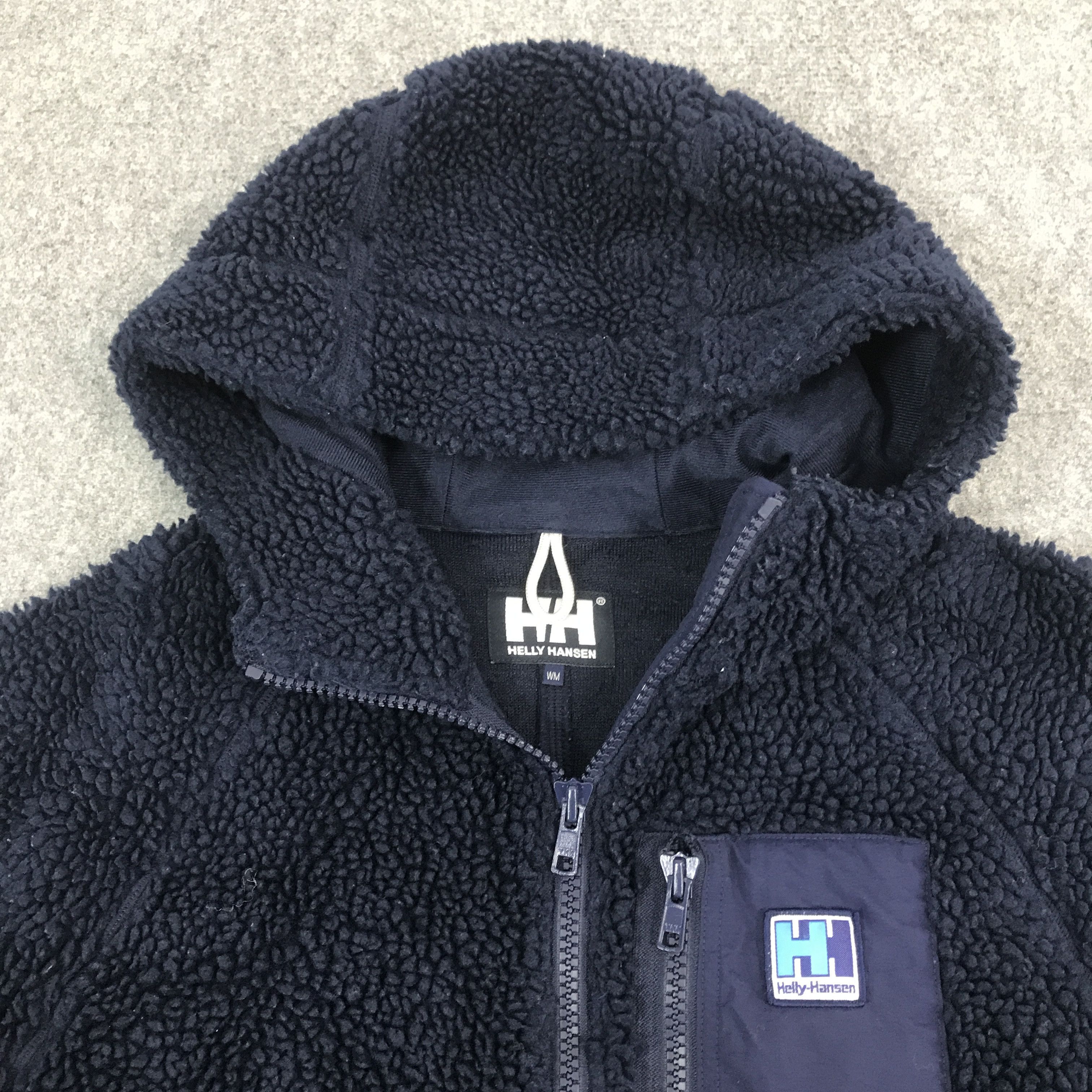 Rare🔥halley hansen sherpa fleece navy jacket