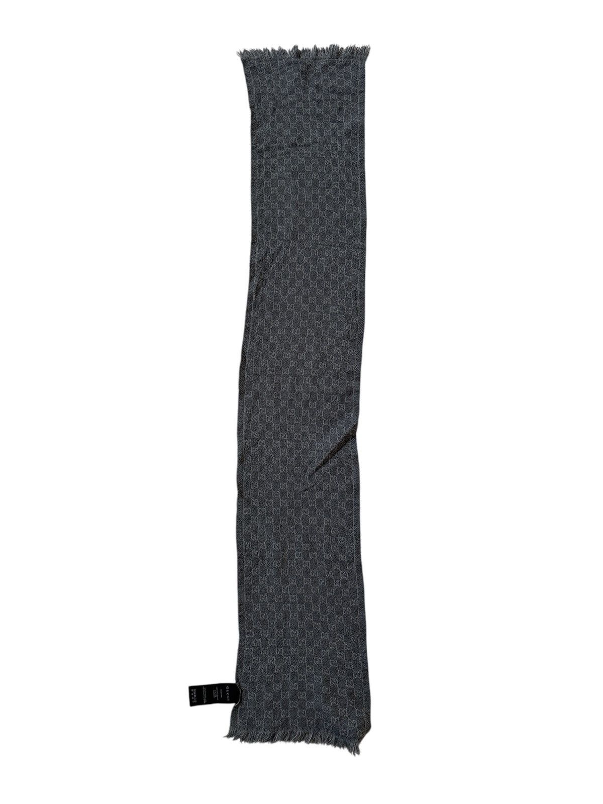 Gucci GG Monogram Wool Scarf Size ONE SIZE - 3 Thumbnail
