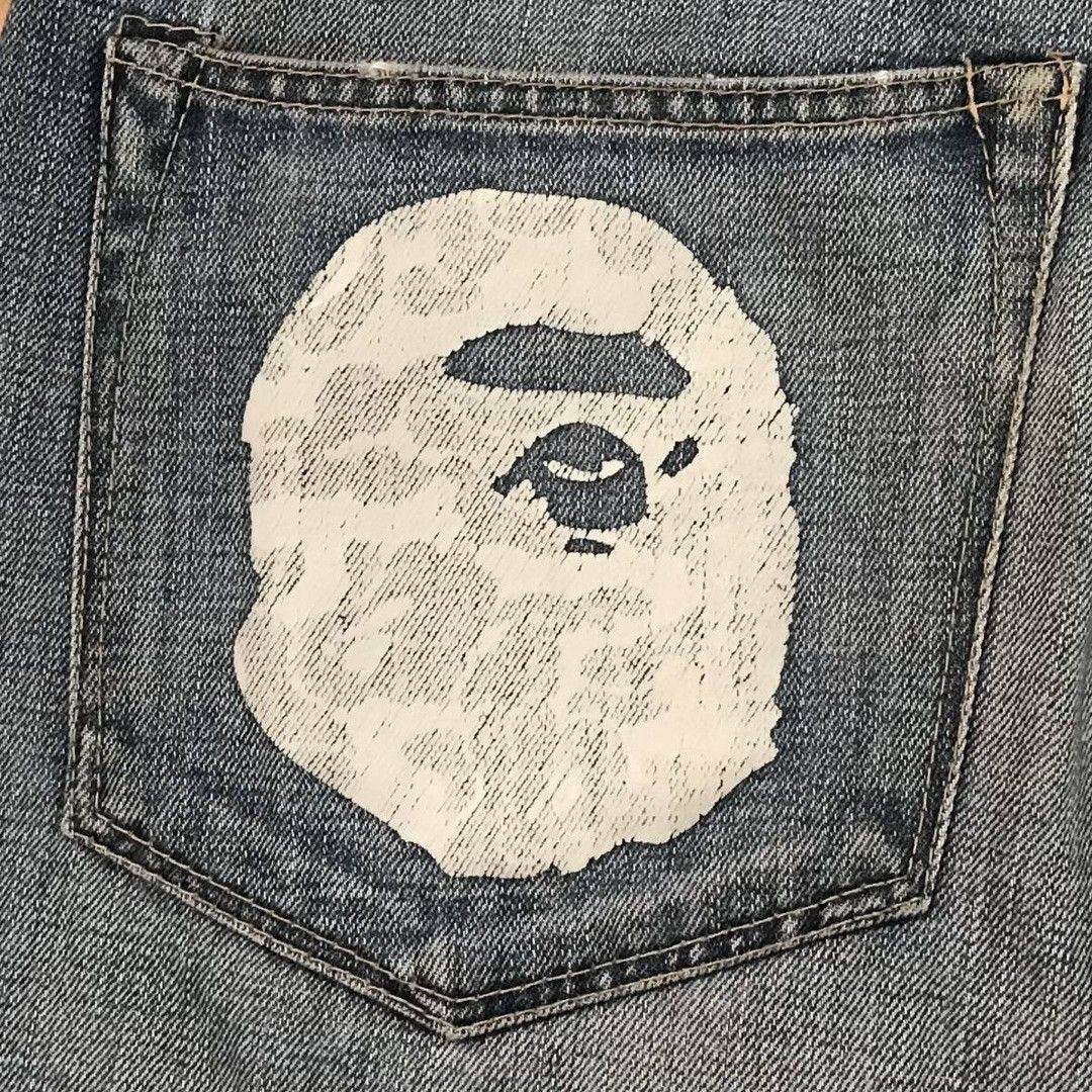 Bape BAPE CAMO APE HEAD Denim Pants a bathing ape NIGO ★size M Size US 32 / EU 48 - 5 Thumbnail