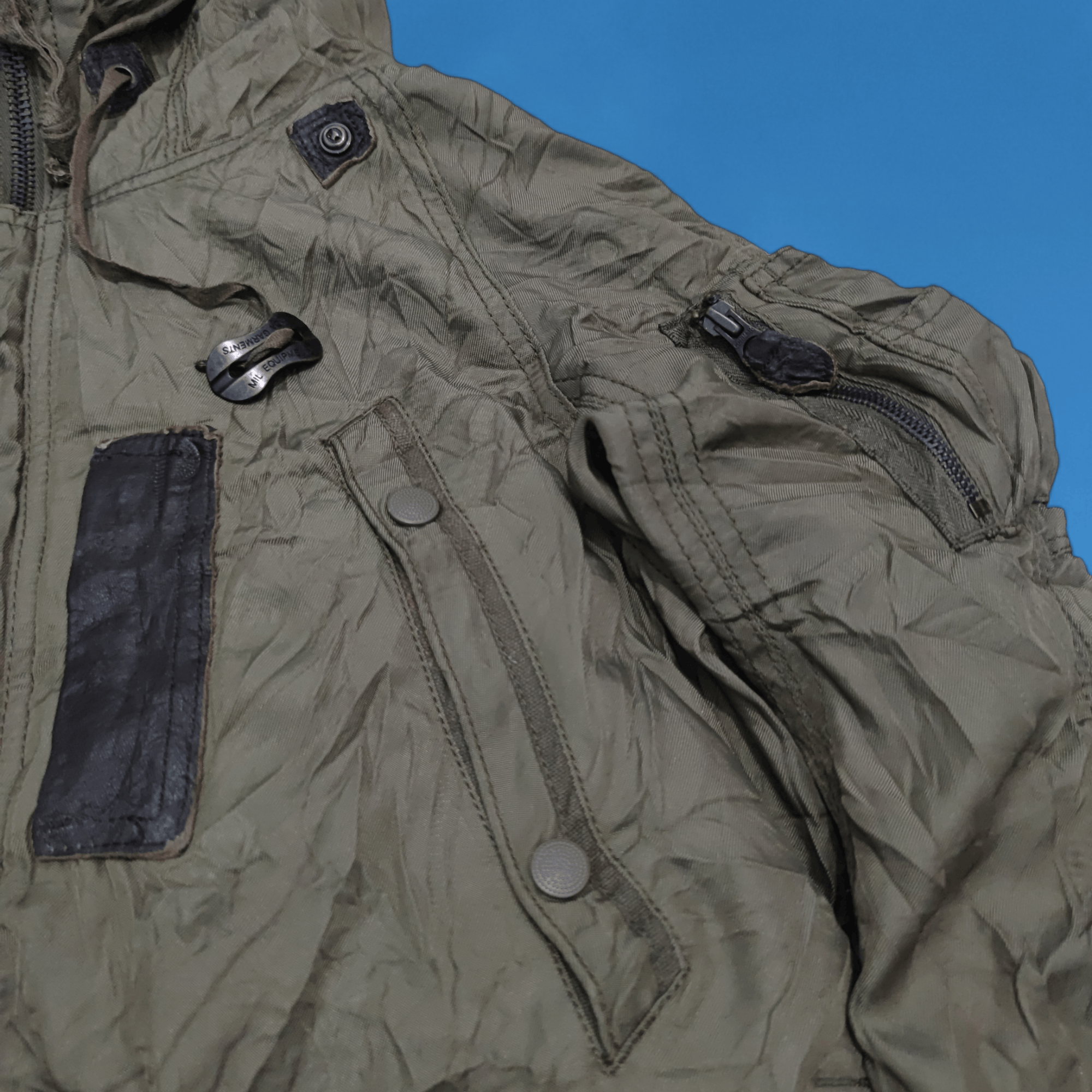 If Six Was Nine 2000s Japanese Brand G.O.A Racoon Fur Hoodie Military Jacket Size US M / EU 48-50 / 2 - 5 Thumbnail