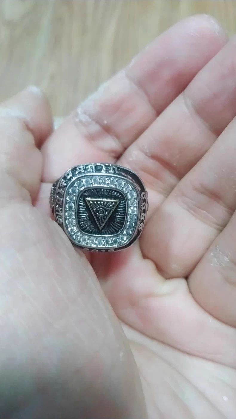 VIBE Chrome Punk Silver Ring Vintage Rings🔥🔥🔥 Size ONE SIZE - 5 Thumbnail