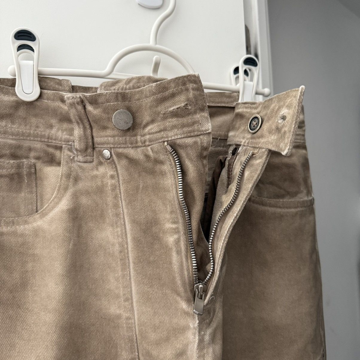 SHINE LUXURY OG Sample 1/1 – “Subhumane” Flared Kombat Cargo Pants Size US 32 / EU 48 - 3 Thumbnail