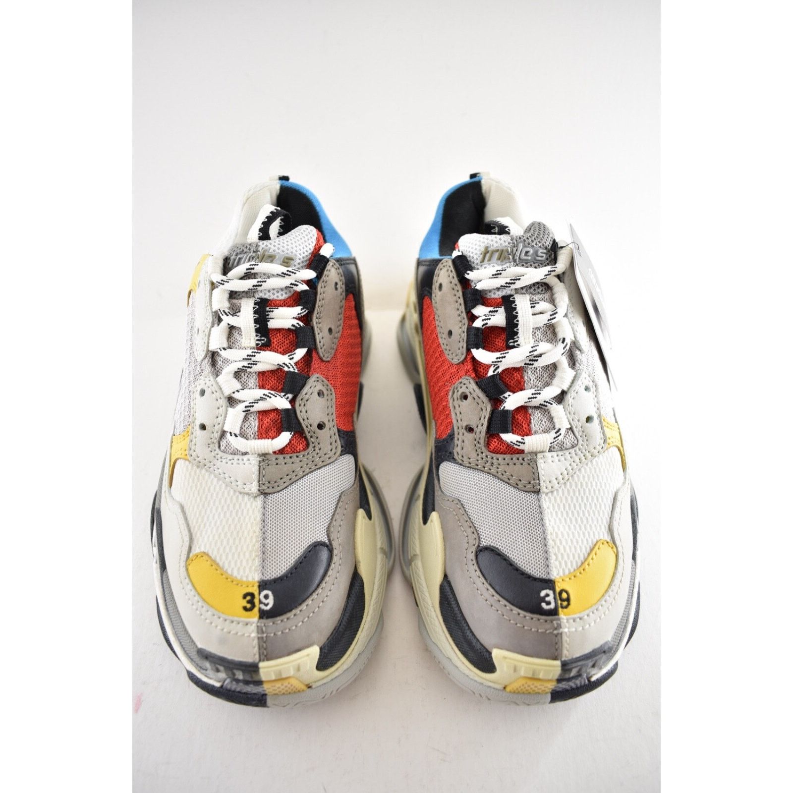 Balenciaga Balenciaga Triple S Split White Grey Yellow Flat Platform Size US 6 / EU 39 - 8 Thumbnail