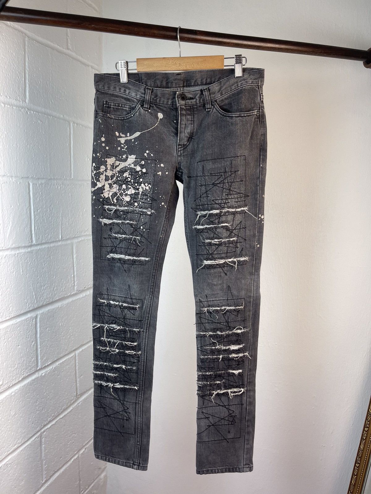 Hysteric Glamour 90s Hysteric Glamour Distressed Denim Size US 31 - 8 Thumbnail