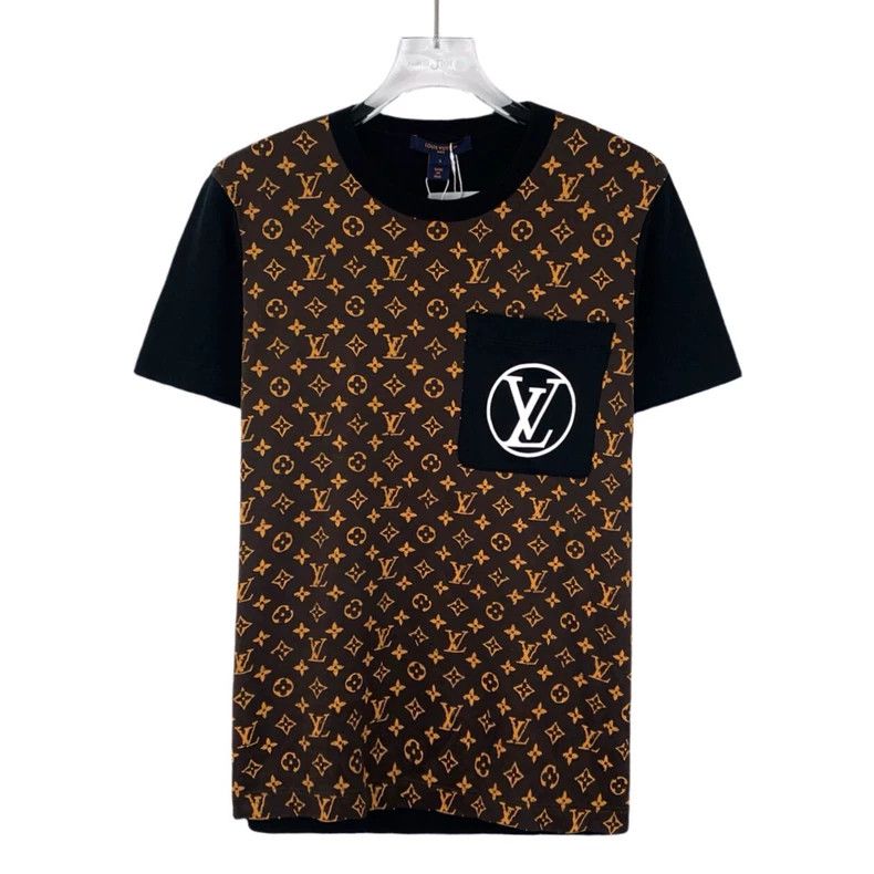 Louis Vuitton Louis Vuitton Color-block logo full-print cotton crewneck Size S / US 4 / IT 40 - 1 Thumbnail