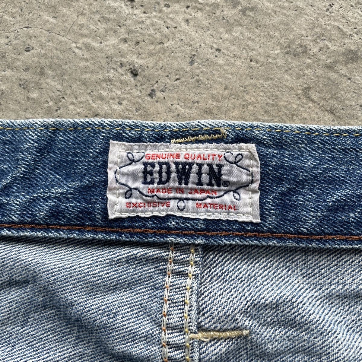Edwin × Japanese Brand × Jean Vintage Edwin Made In Japan Jeans Faded Distressed Pants Size US 32 / EU 48 - 8 Thumbnail