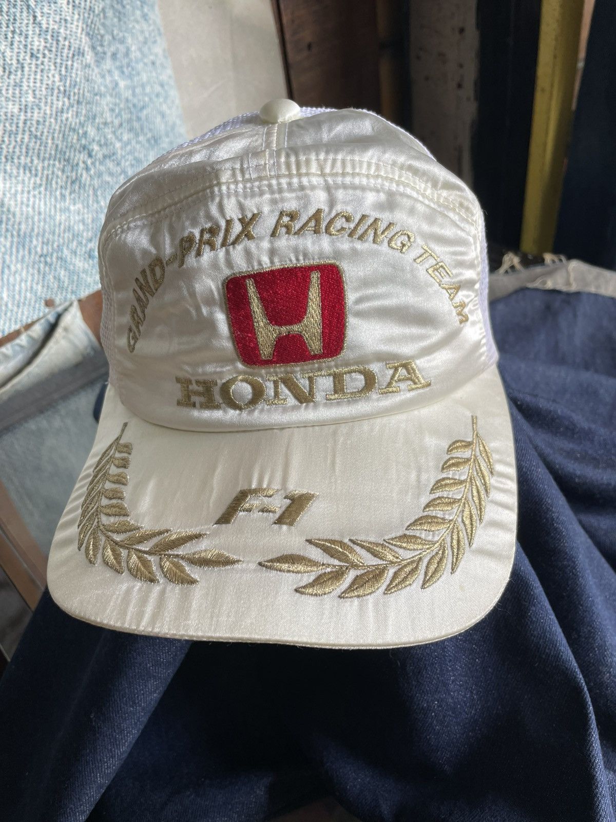 Honda Vintage Honda Japan F1 Grandprix Racing Team Embroidery Hat Size ONE SIZE - 3 Thumbnail