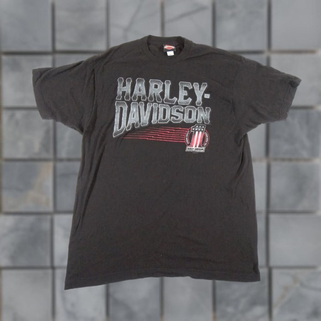 Harley Davidson Harley-Davidson T-Shirt Mens XL Black Motorcycle Logo Short Sleeve Casual All Seasons Size US XL / EU 56 / 4 - 1 Thumbnail