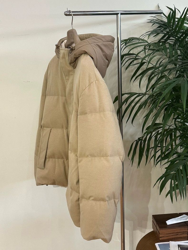 Loro Piana LORO PIANA Zippered cashmere down jacket Size L / US 10 / IT 46 - 9 Thumbnail