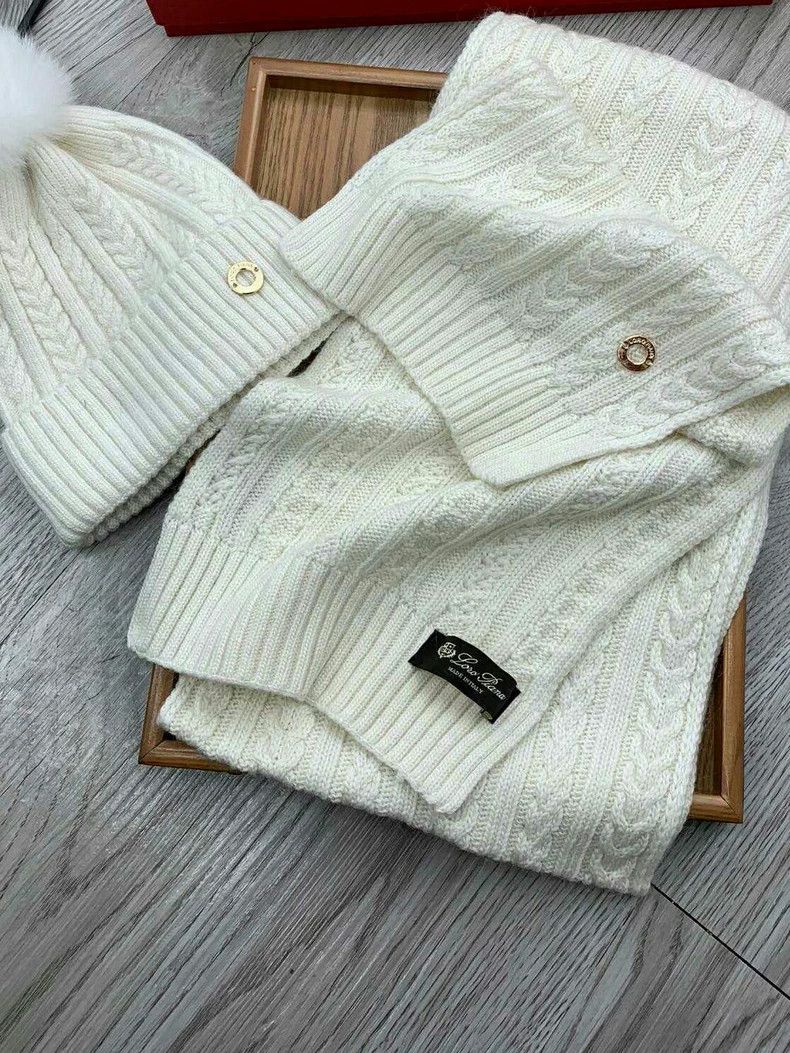 Loro Piana LORO PIANA A set of knit hats and scarves Size ONE SIZE - 2 Thumbnail