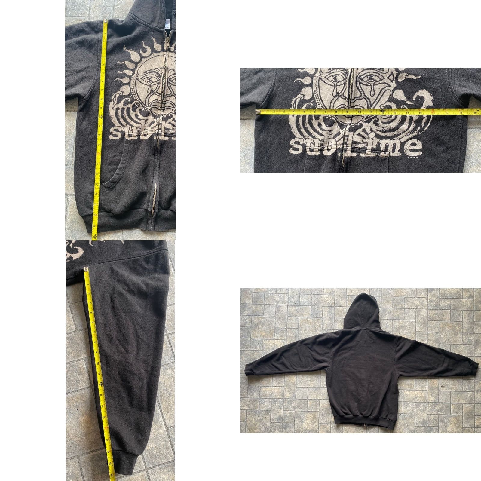 Tultex VINTAGE Sublime Tultex Hoodie WOMENS SMALL 2012 Rare Crying Sun Face Waves Black Long Sleeve Small Women Hoodie 40 OZ To Freedom Size S / US 4 / IT 40 - 9 Thumbnail