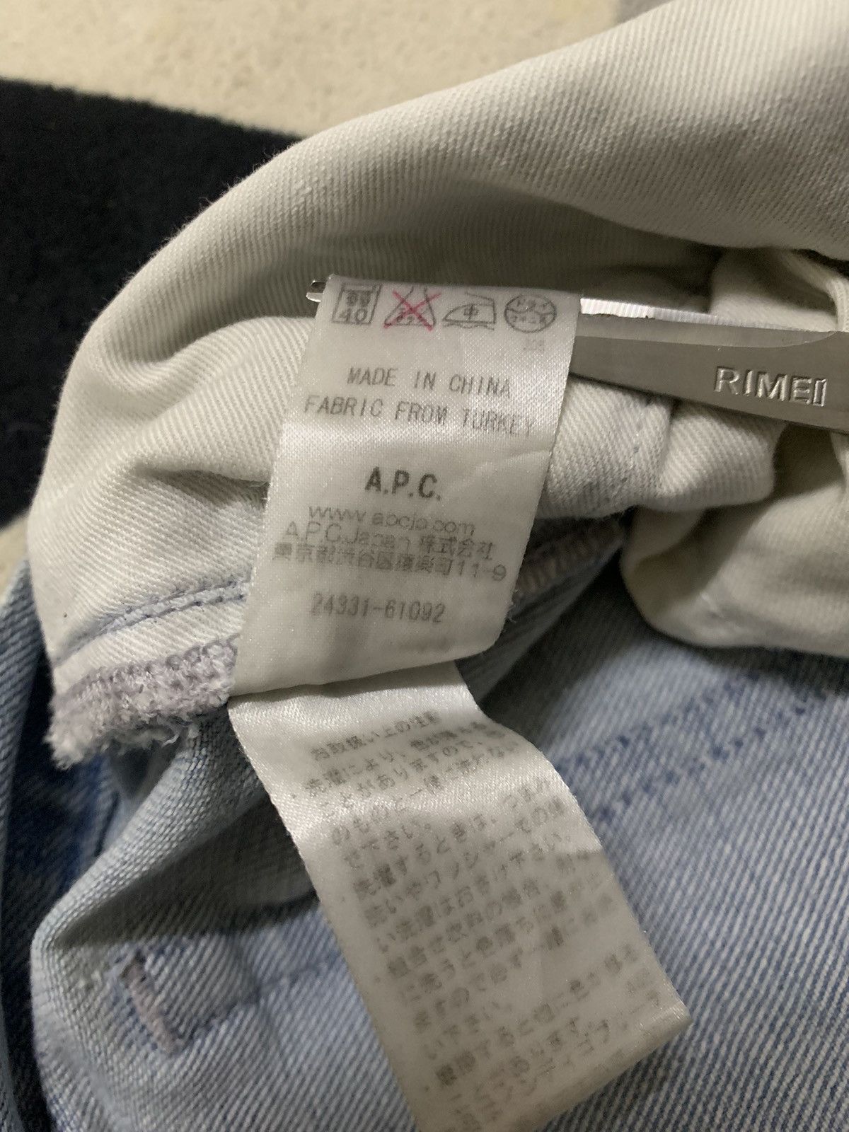 A.P.C. Vintage A.P.C. Rue Madame Paris Distressed Grunge Jeans Size US 32 / EU 48 - 18 Thumbnail