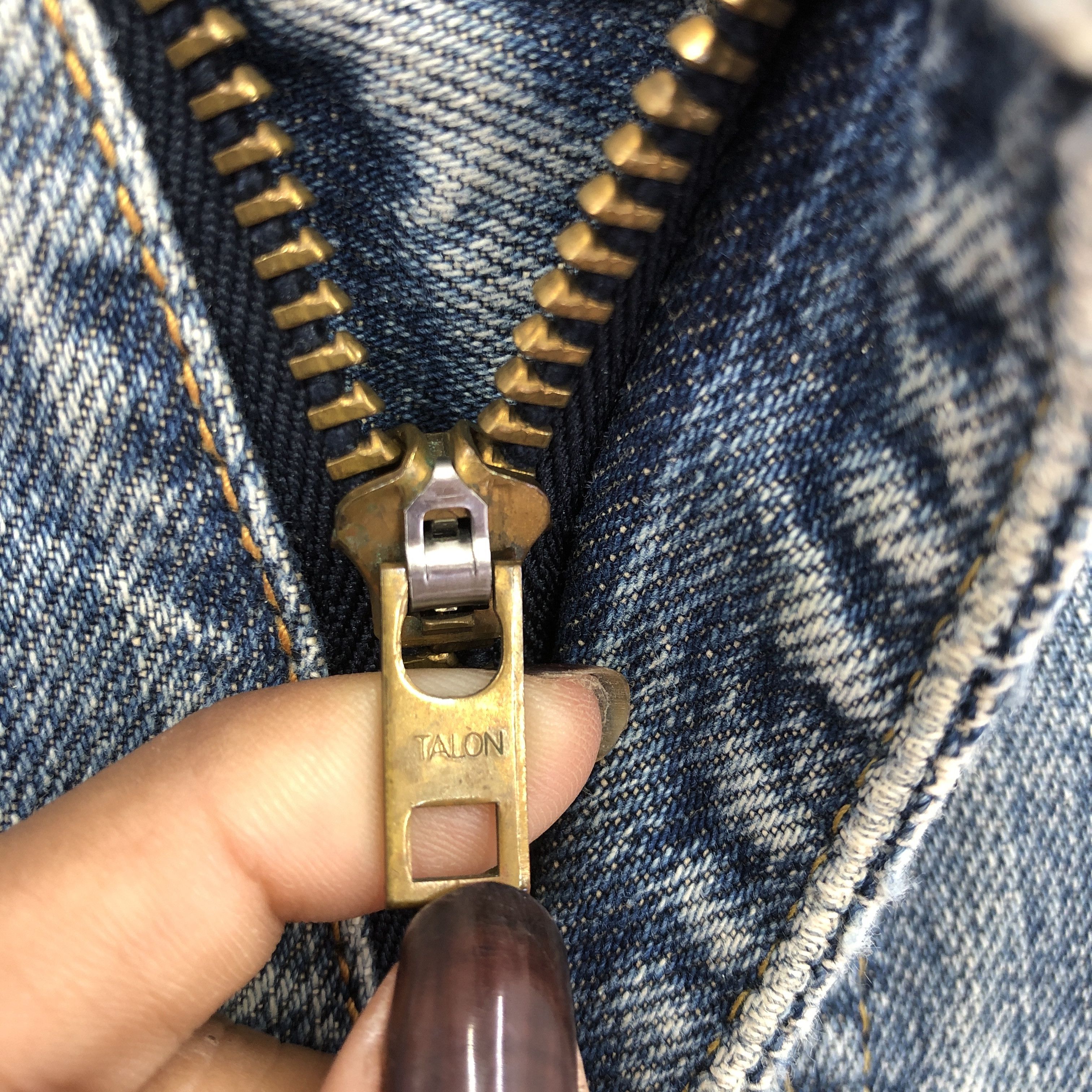 Lee Vintage 80s Lee Riders Selvedge Redline Mud Wash Jeans Denim Size US 30 / EU 46 - 8 Thumbnail