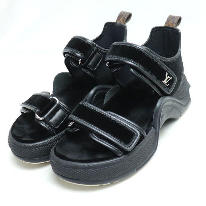 Louis Vuitton Louis Vuitton Lv Archlight Line Sandals Leather Shoes in Black, Women's