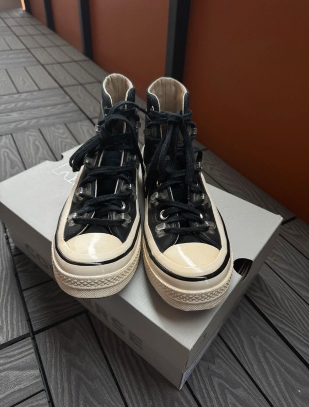 Converse × Kim Jones Converse x Kim Jones Black High Top Sneakers Size US 9 / IT 39 - 6 Thumbnail