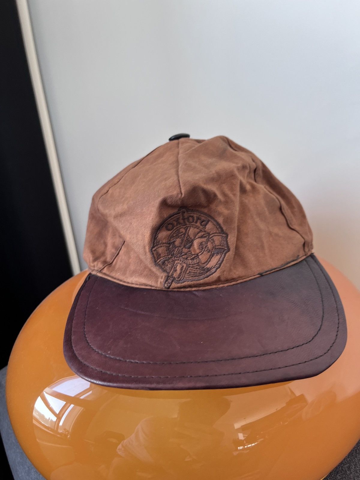 Vintage OXFORD Vintage Leather Brown Tartan Basseball Hat Cap Size ONE SIZE - 19 Thumbnail