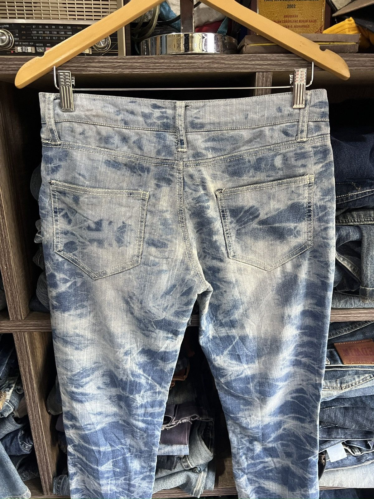 Japanese Brand 🔥Back & Forth Color Bleach Stretchable Denim Size 30" / US 8 / IT 44 - 10 Thumbnail