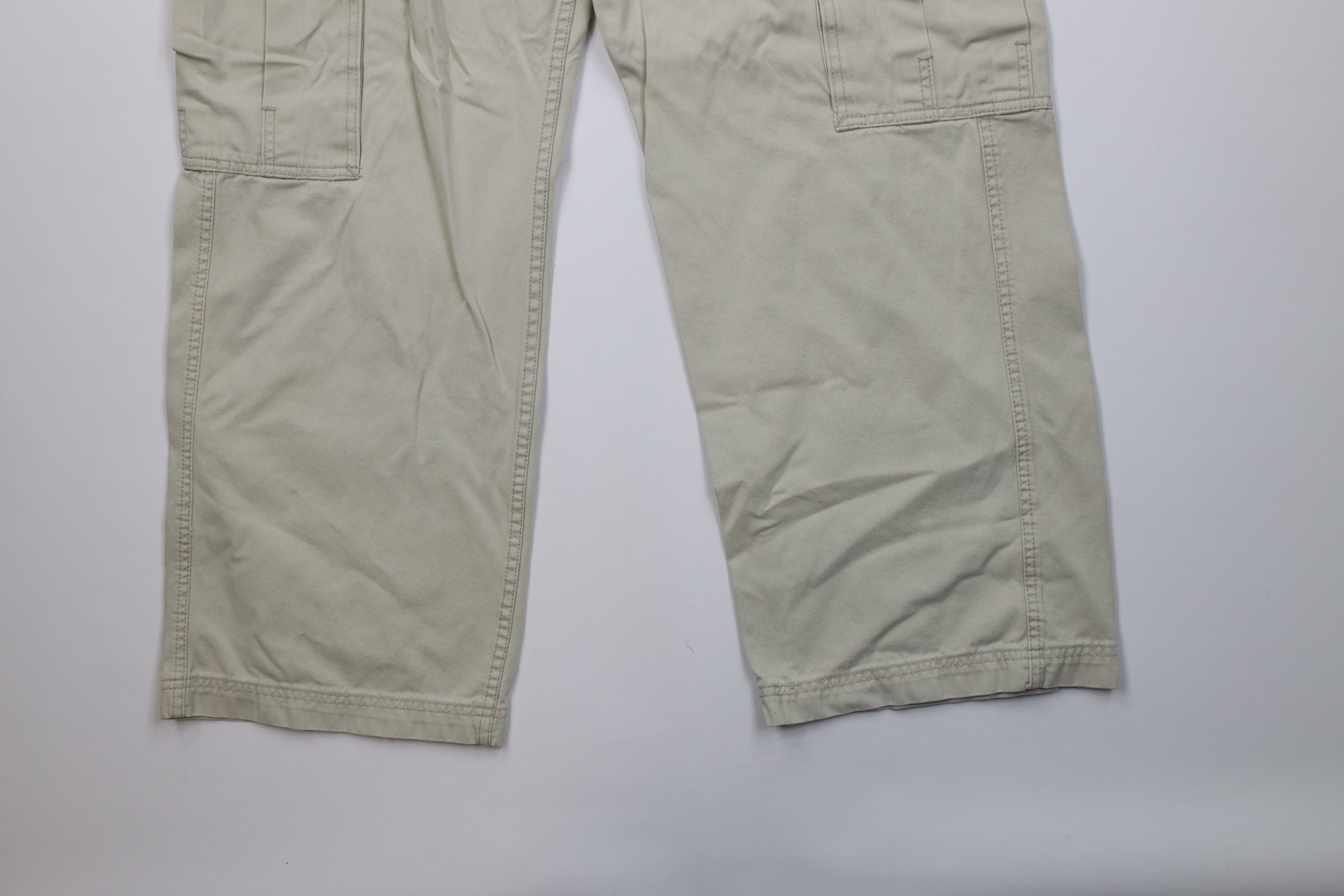Levi's Vintage Y2K Levis Fit Wide Leg Cargo Pants Beige Cotton Size US 36 / EU 52 - 5 Thumbnail