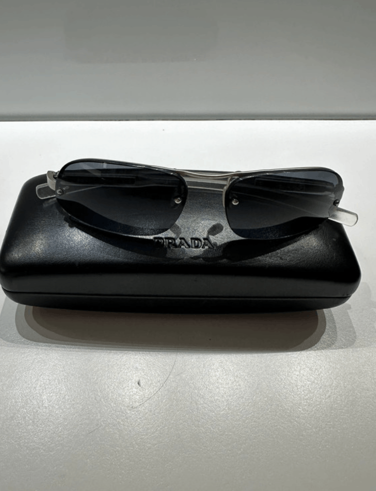 Prada PRADA Sunglasses SPR 56A Rimless Sport Metal Shield Size ONE SIZE - 3 Thumbnail