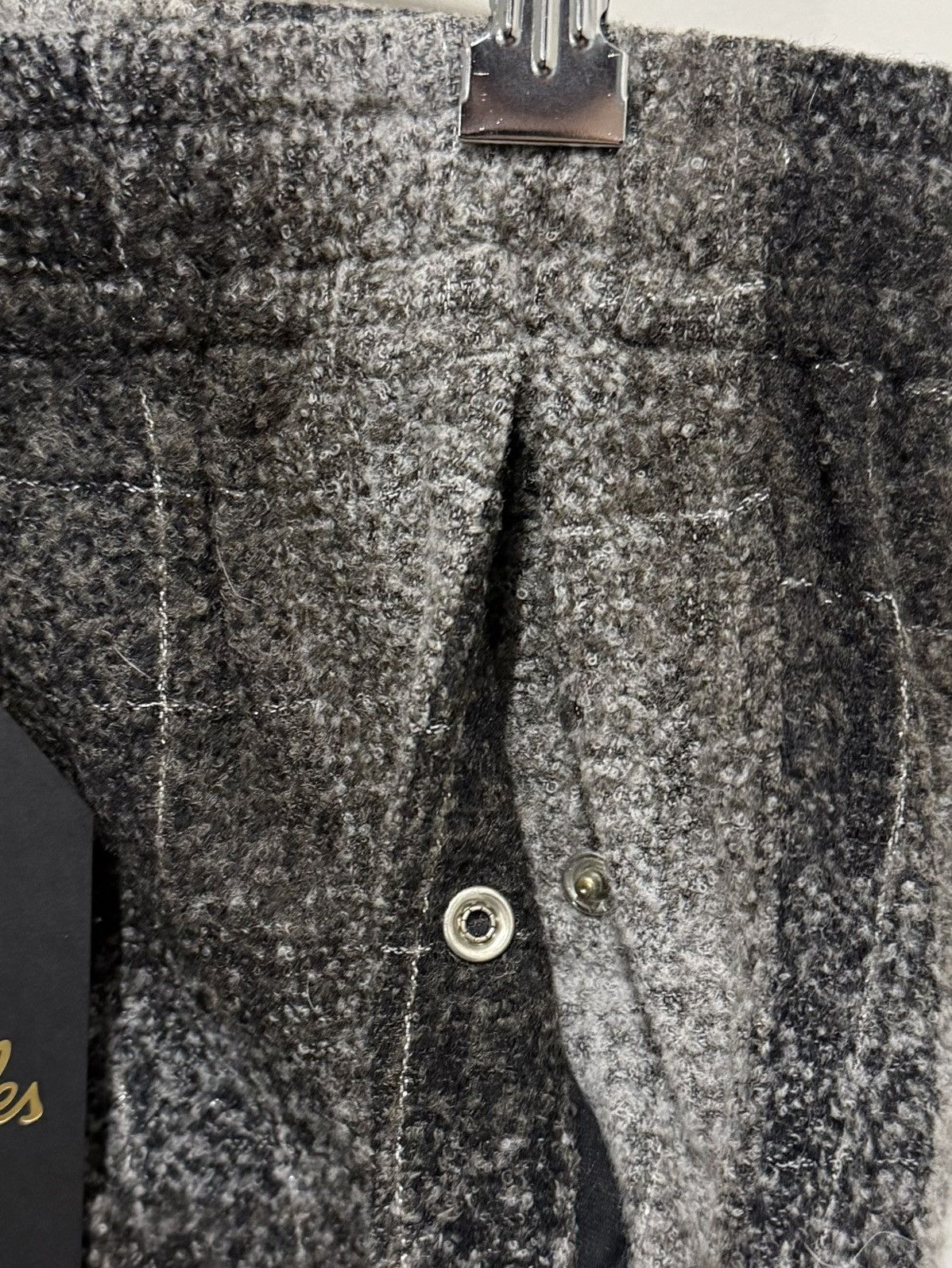Needles Needles Embellished Checked Wool-Blend Flannel Trousers [M] Size US 30 / EU 46 - 5 Thumbnail