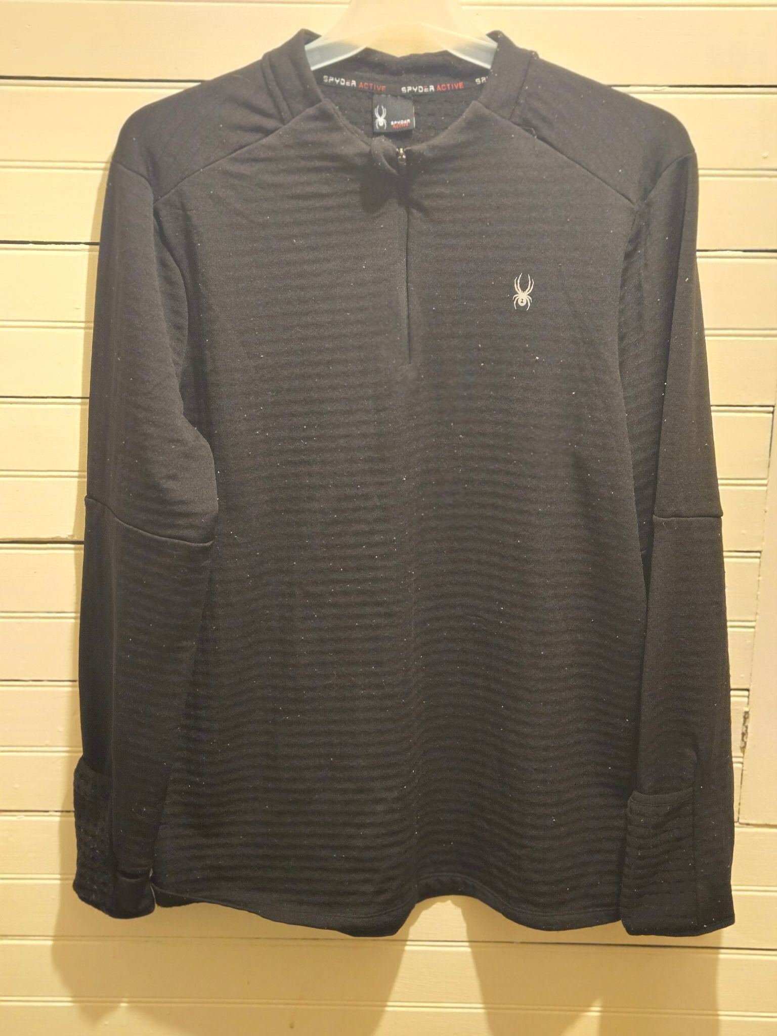 Spyder Spyder Active Quarter Zip Pullover Men's XXL Black Long Size US XXL / EU 58 / 5 - 1 Thumbnail
