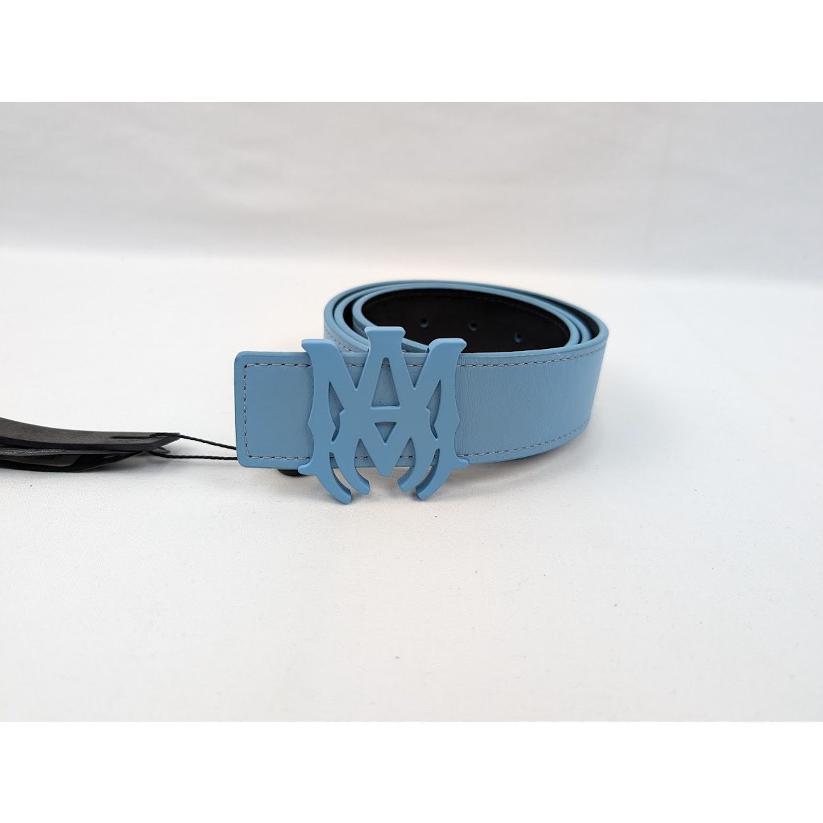 Amiri o1rshd1 Size:75 cm / 4cm Reversible Belt in Black/Air Blue Size 30 - 1 Thumbnail