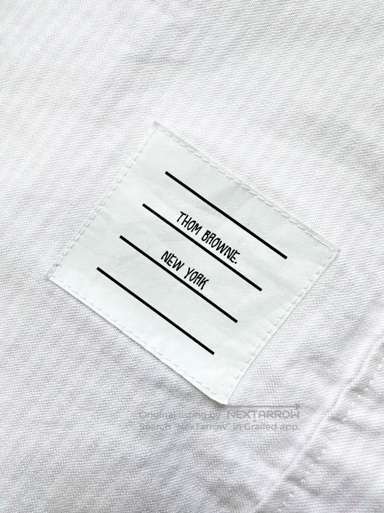 Thom Browne Thom Browne Pink and White Striped Long Sleeve Shirt Size US XXS / EU 40 - 4 Thumbnail