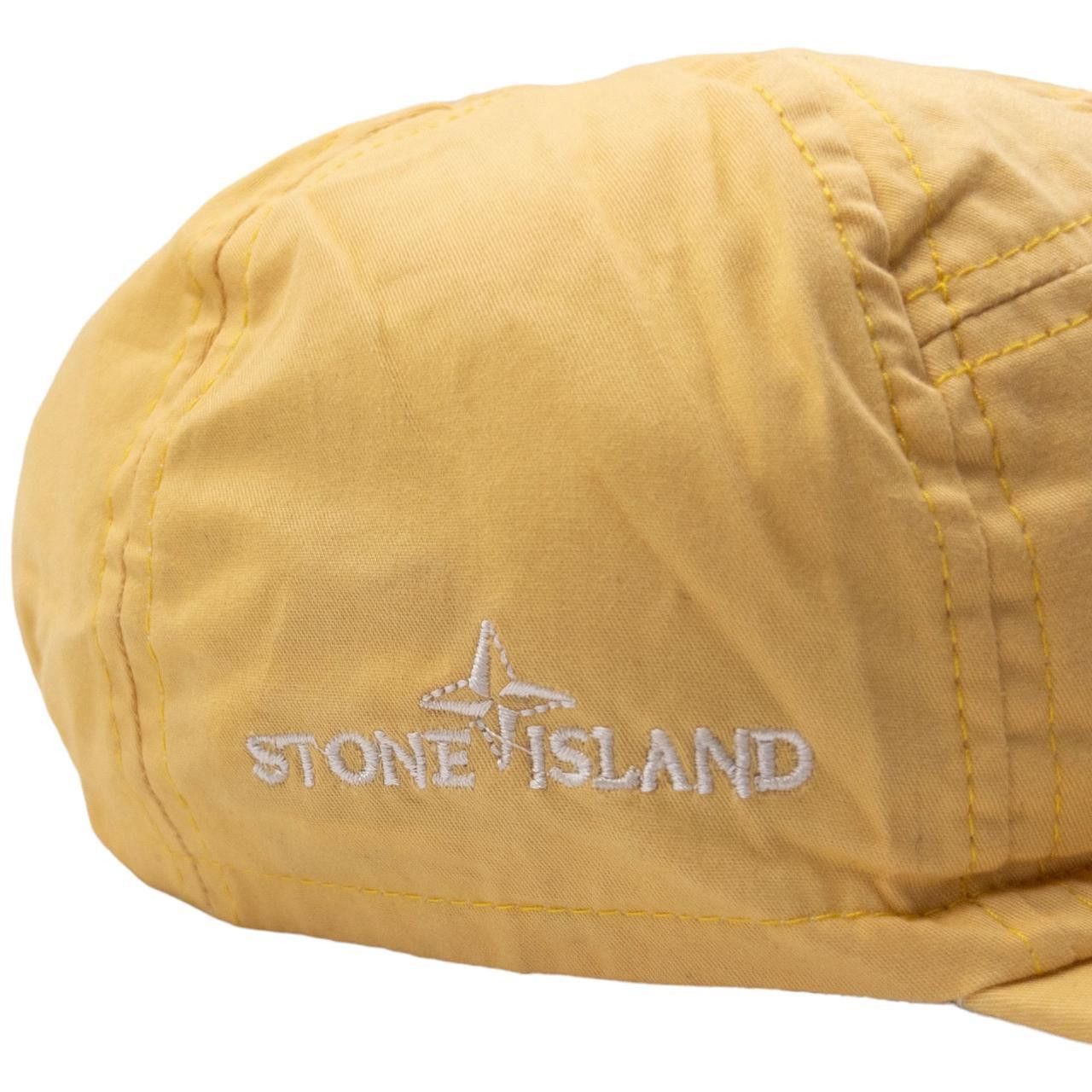Stone Island Vintage Stone Island Yellow Elasticated Cap Size ONE SIZE - 2 Thumbnail