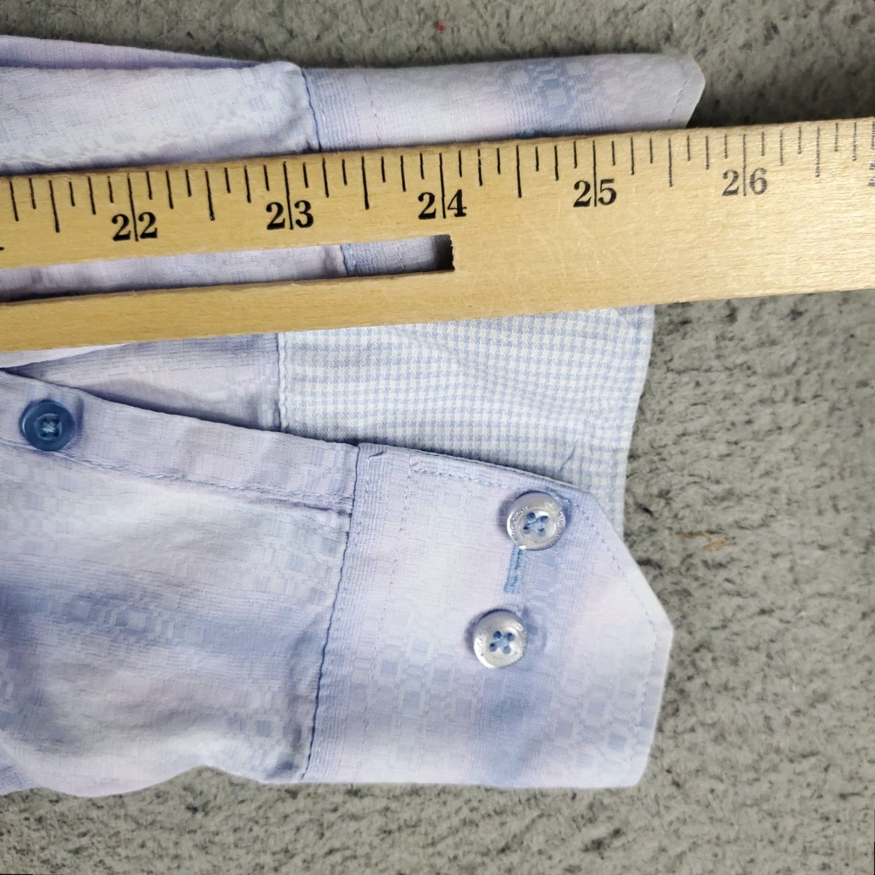 BUGATCHI Bugatchi Shirt Mens XL Blue Check Button-Up Long Sleeve Size US XL / EU 56 / 4 - 6 Thumbnail