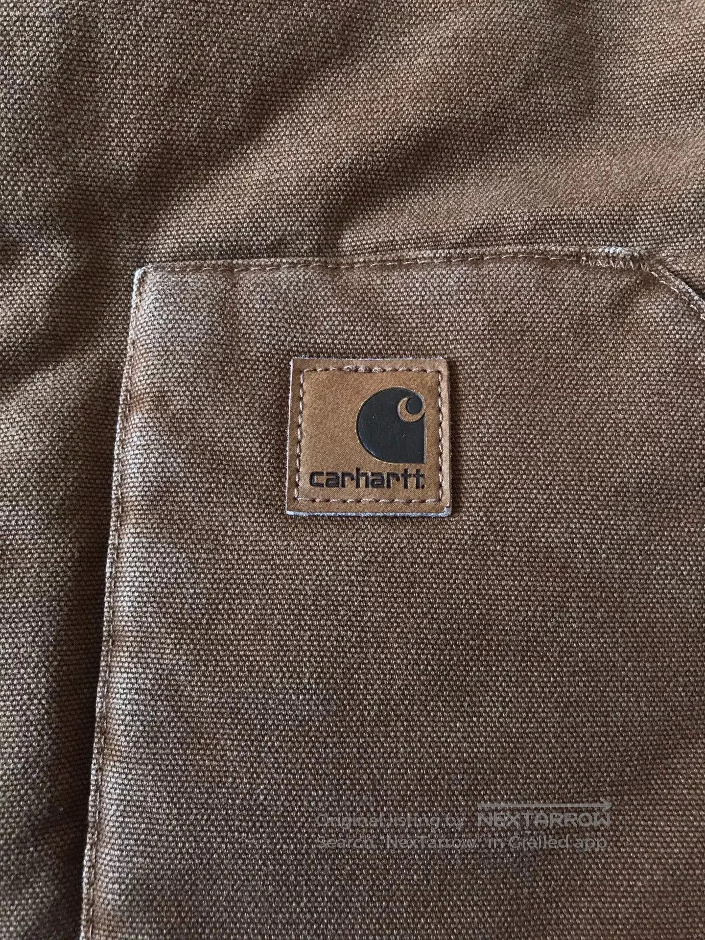 Carhartt Carhartt V02 Brown Washed Canvas Vest. Size US L / EU 52-54 / 3 - 6 Thumbnail