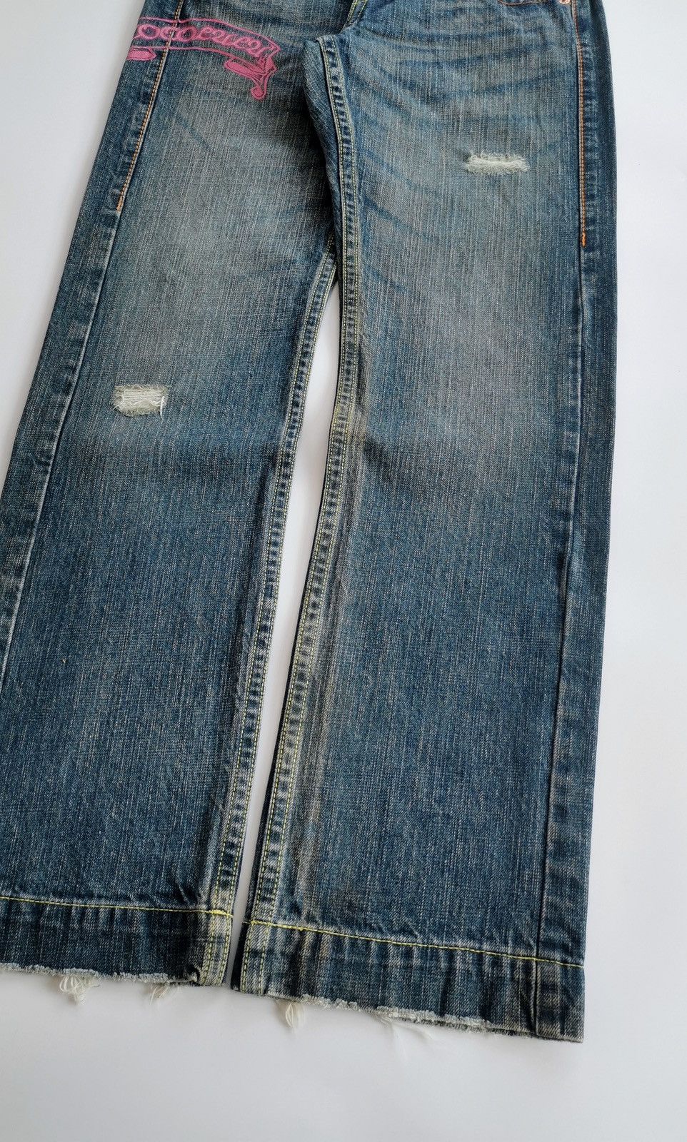 Japanese Brand Cocolulu Japan Print Stitching Denim Jeans Size US 30 / EU 46 - 3 Thumbnail