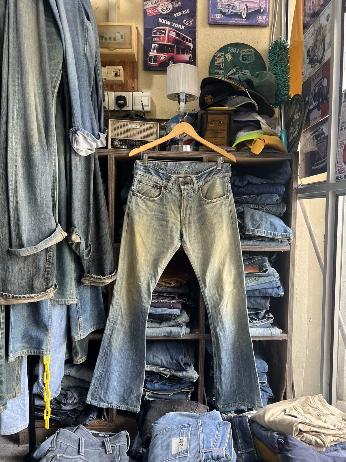 Edwin 🔥Vintage Edwin Blue Trip Distressed Denim Size US 32 / EU 48 - 1 Thumbnail