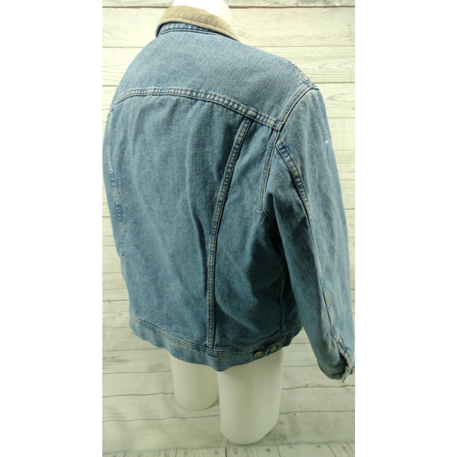 Vintage VINTAGE Lee Riveted Denim Trucker Jacket Lined Blanket XL Mens REG #2 Size US XL / EU 56 / 4 - 6 Thumbnail