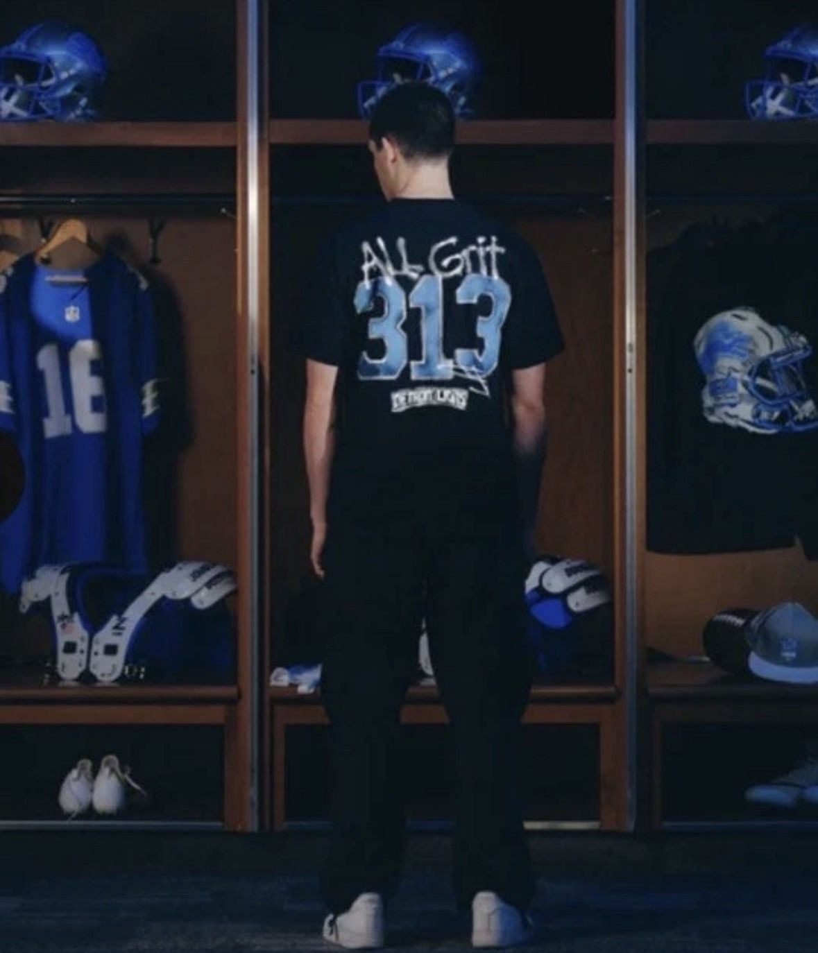 Eminem Eminem x Detroit Lions Capsule All Grit 313 Black T-Shirt M Size US M / EU 48-50 / 2 - 12 Thumbnail