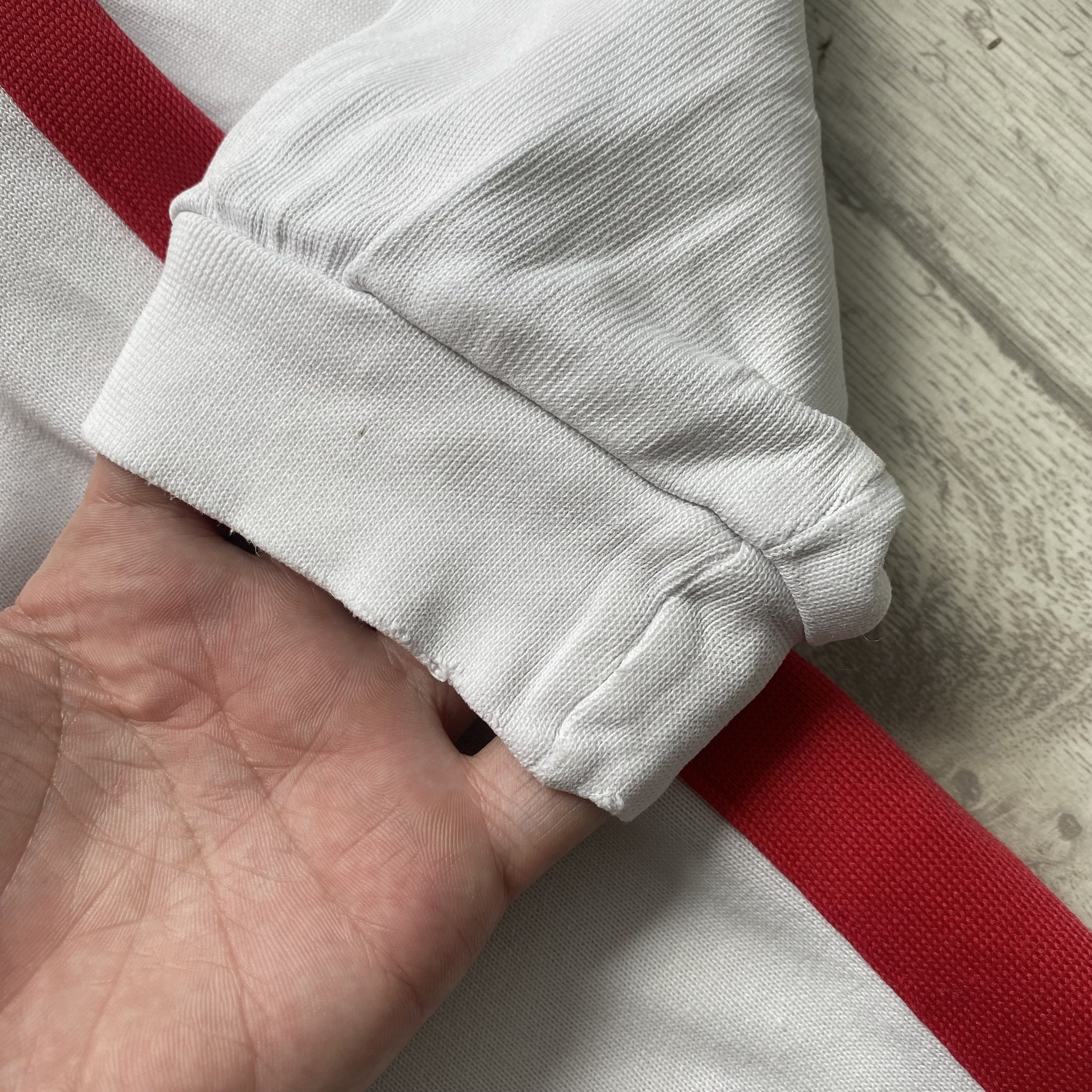 Nike 🏈 Vintage 97s TRASHED Nike England Rugby Shirt Jersey Polo Size US L / EU 52-54 / 3 - 8 Thumbnail