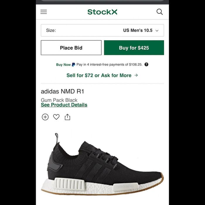 Nmd r1 gum hot sale pack black