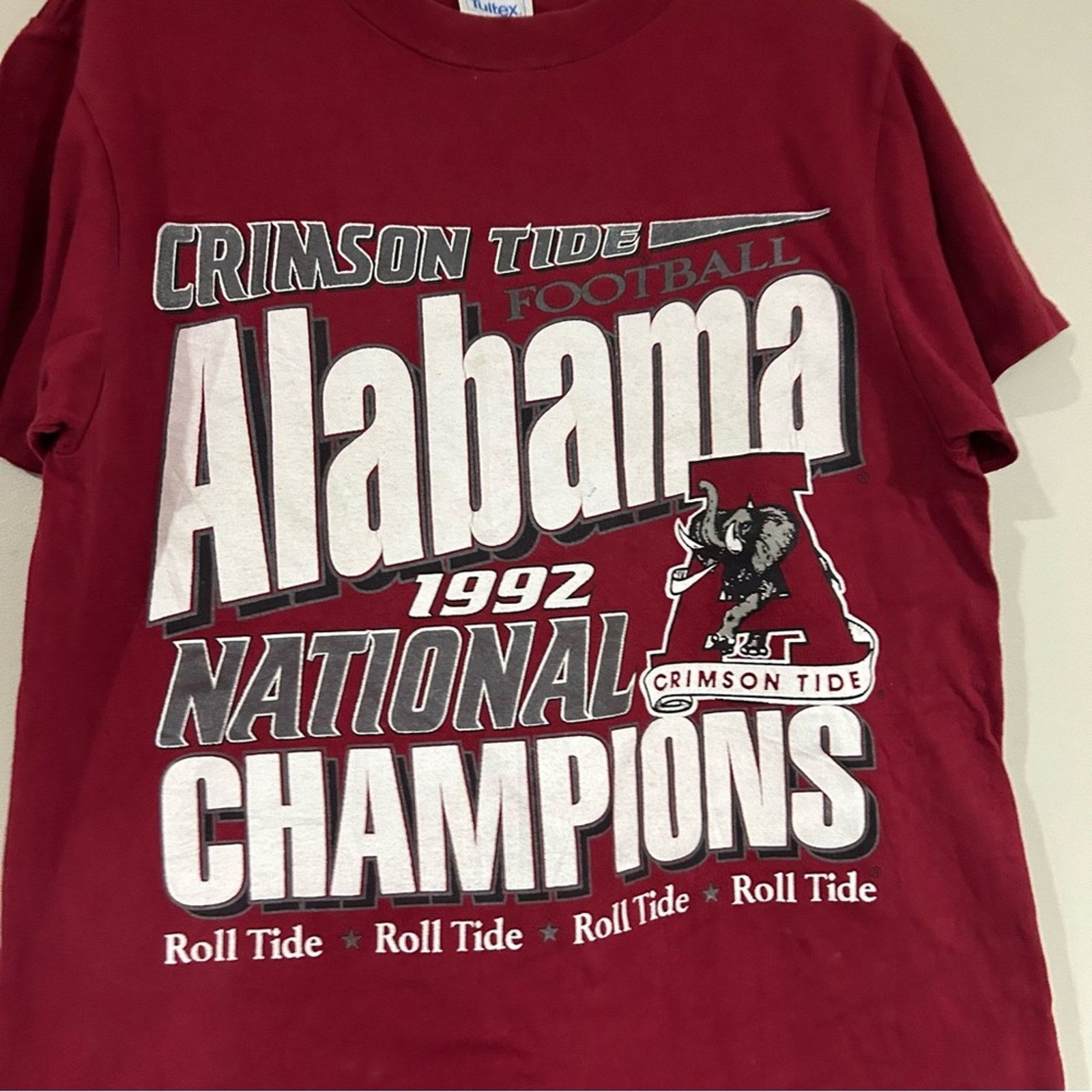 Tultex Vintage 1992 Alabama Crimson Tide Football Champions Shirt Size US M / EU 48-50 / 2 - 2 Thumbnail