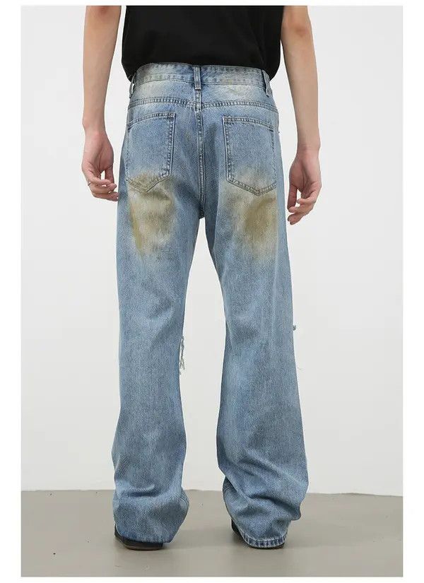 Japanese Brand Kasuga x Aoki Vintage distressed washed ripped jeans Size US 32 / EU 48 - 5 Thumbnail