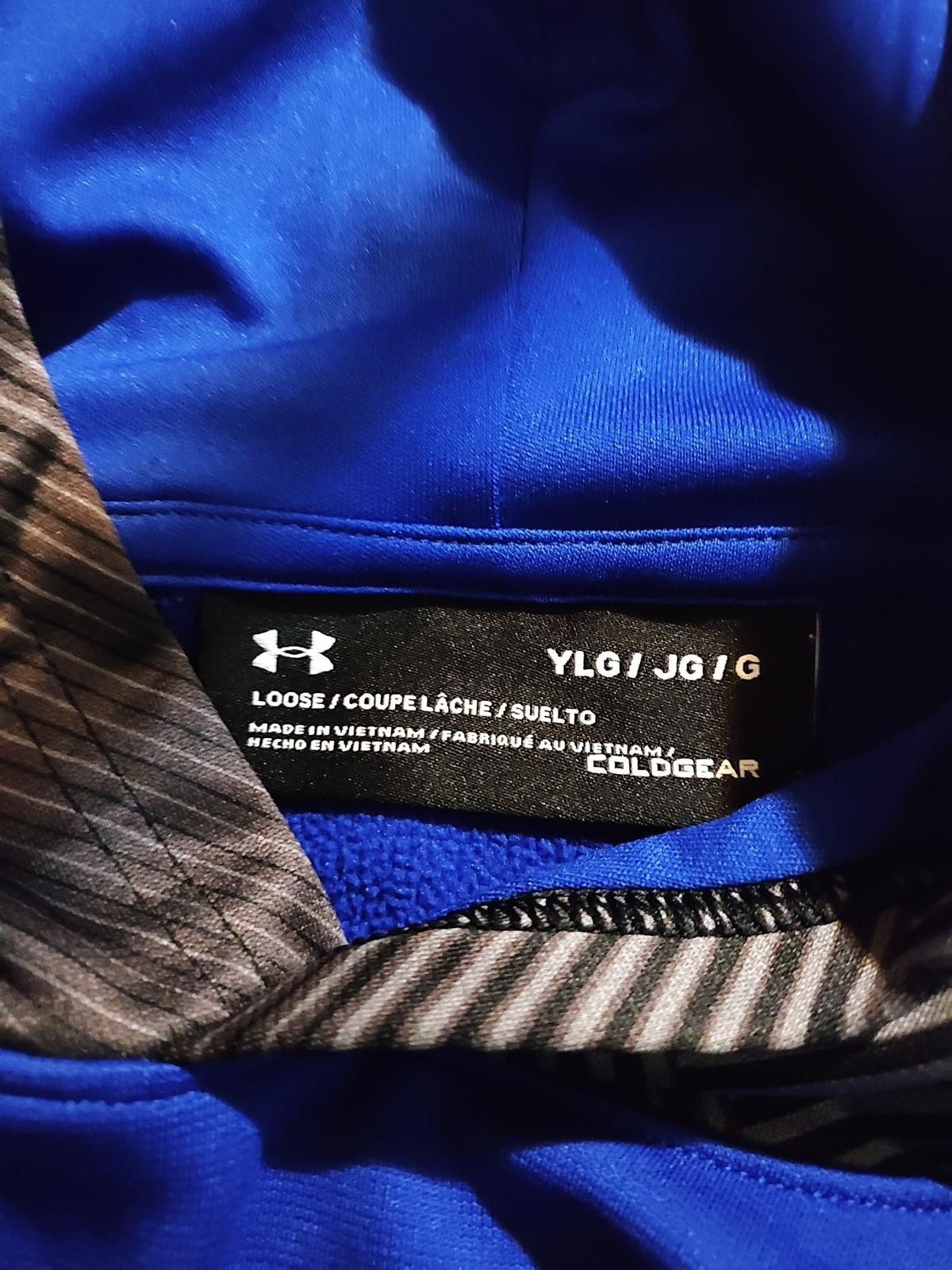 Under Armour Under Armour Boys' Large Blue and Black Hoodie Size US L / EU 52-54 / 3 - 6 Thumbnail