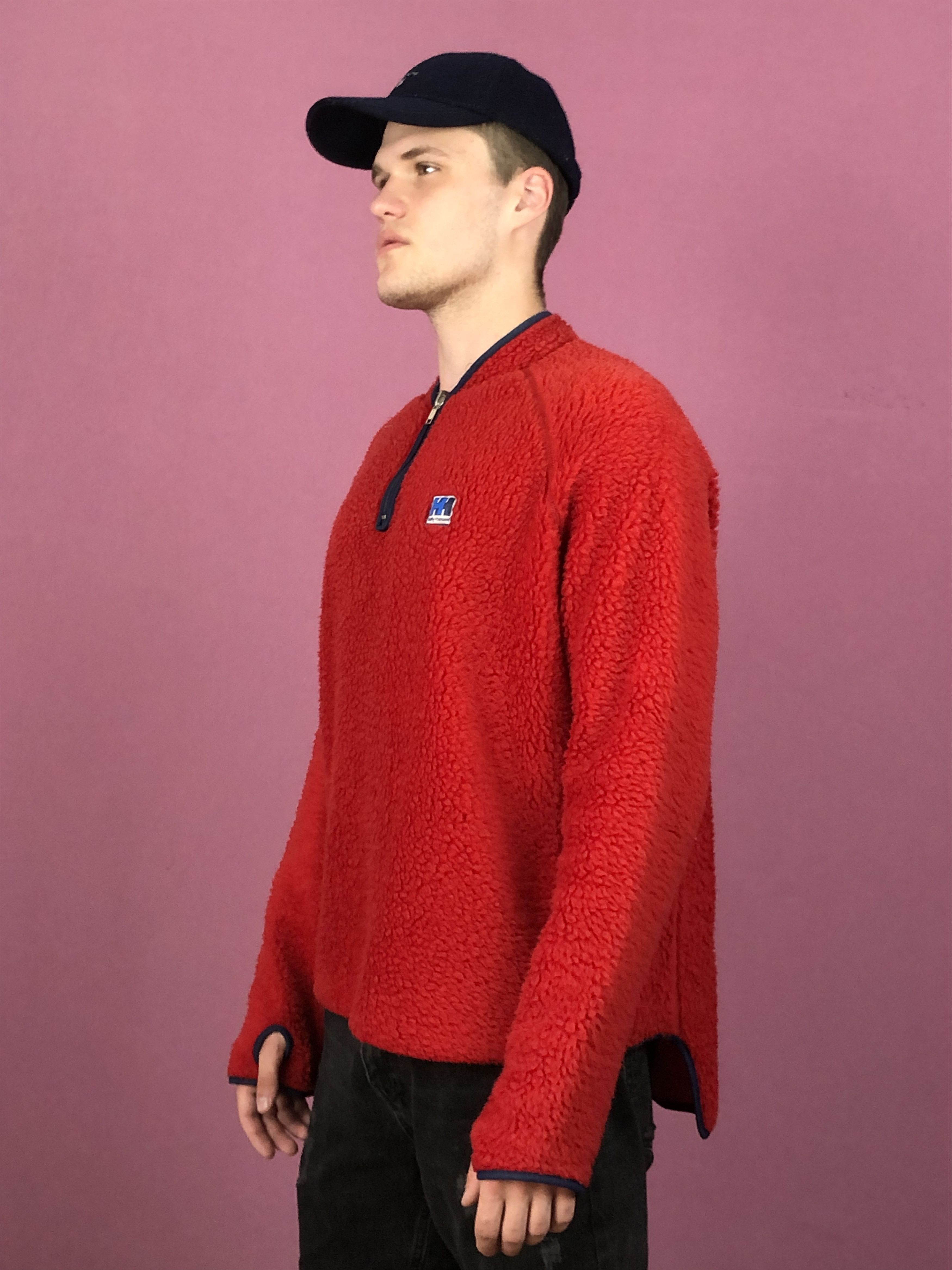 Helly Hansen × Vintage 80s Helly Hansen Vintage Men's Quarter Zip Fleece - XL Size US XL / EU 56 / 4 - 2 Thumbnail